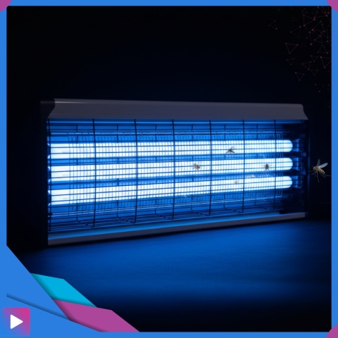 Duża Lampa Owadobójcza UV 10W ASATO® — Komary, Muchy, Ćmy, Meszki | Zasięg 100 m² | Do Wnętrz i Ogrodu | Bez Chemii