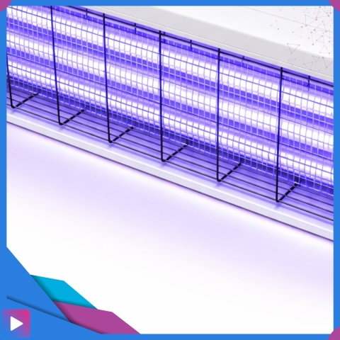 Lampa Owadobójcza UV 10W Na Komary Muchy Ćmy Owady Zasięg 110m² Do Wnętrz i Ogrodu ASATO®