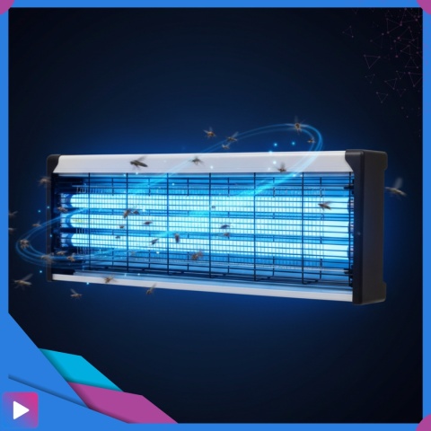 Lampa Owadobójcza UV 10W Na Komary Muchy Ćmy Owady Zasięg 110m² Do Wnętrz i Ogrodu ASATO®