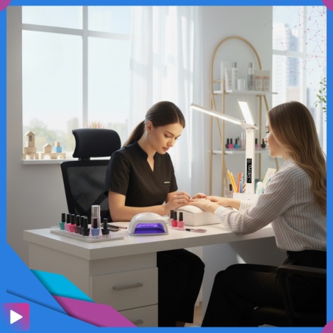 Lampka Biurkowa LED 6w1 Wyświetlacz Zegar Organizer Podwójne Ramiona i USB ASATO®