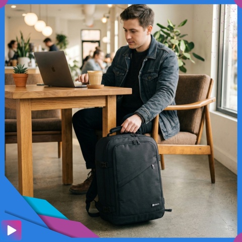Plecak Podróżny Do Samolotu Turystyczny Podręczny WIZZAIR RYANAIR 40x25x20
