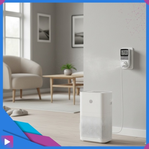 Programator Czasowy do Gniazdka Gniazdkowy LCD 10 Programów Bateria ASATO®