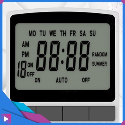 Programator Czasowy do Gniazdka Gniazdkowy LCD 10 Programów Bateria ASATO®