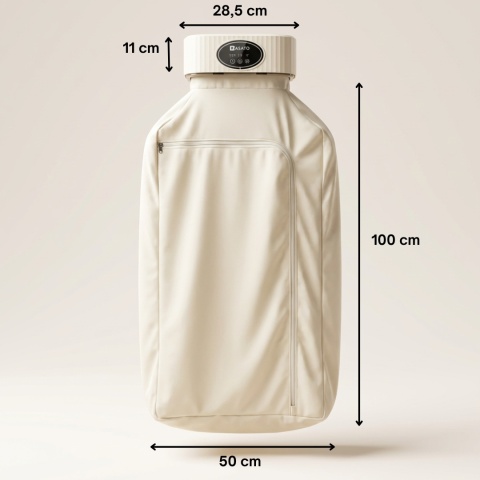 Suszarka Elektryczna do Ubrań UV Wisząca ASATO® Turystyczna Składana 600W z Timerem i Pokrowcem