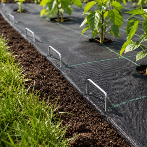 Szpilki do agrowłókniny ASATO® 15x7 cm 100 szt. stal ocynkowana mocne kotwy typu U