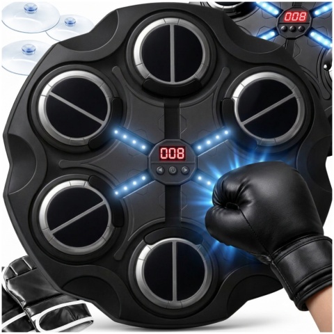 Tarcza do Boksowania Bezprzewodowa Bluetooth Rekawice Przyssawki zestaw ASATO®