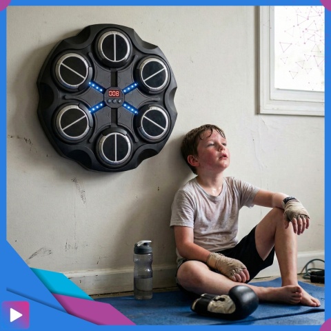 Tarcza do Boksowania Bezprzewodowa Bluetooth Rekawice Przyssawki zestaw ASATO®