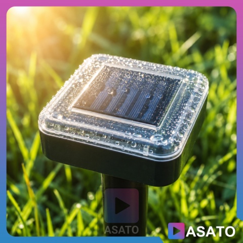 Odstraszacz Na Krety Solarny x 4 szt Gryzonie Nornice Ogrodowy Silny Zestaw Kwadratowe