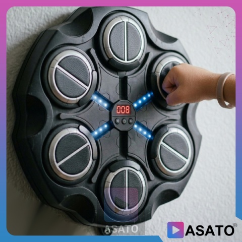 Tarcza do Boksowania Bezprzewodowa Bluetooth Rekawice Przyssawki zestaw ASATO®