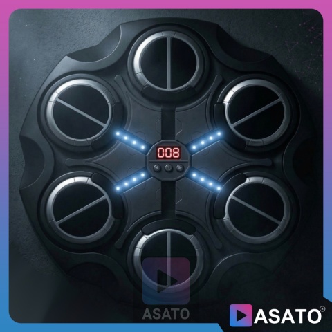 Tarcza do Boksowania Bezprzewodowa Bluetooth Rekawice Przyssawki zestaw ASATO®