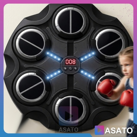Tarcza do Boksowania Bezprzewodowa Bluetooth Rekawice Przyssawki zestaw ASATO®